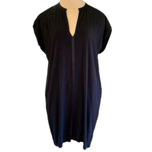 Vince sz S black silky sheath dress